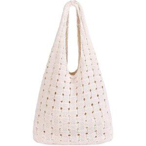 Crochet Tote Bag Weave Apricot